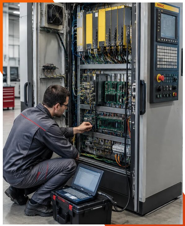 Ремонт систем ЧПУ FANUC промышленных станков в Тулуне